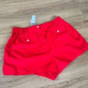 J CREW 🍒 NWT Boxer Style Pocket Front Lightweight Red Shorts